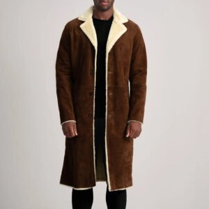 Kolby Brown Suede Shearling Coat